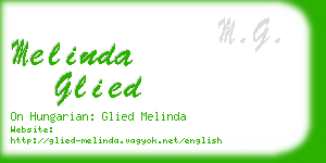 melinda glied business card